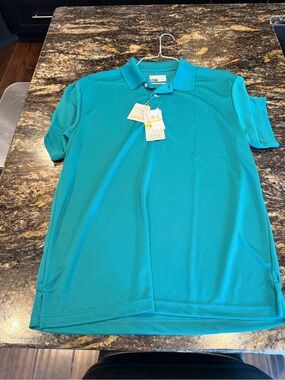 PGA Tour Men's Teal Performance Polo M New